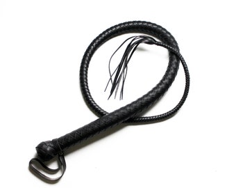 Genuine Cowhide Leather Flogger 3 Feet Bullwhip Single Dragon Tail Spanking Whip | Australia