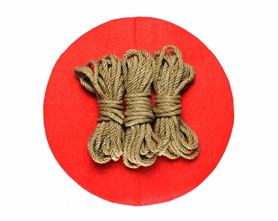 3 Shibari Rope Set / Natural Jute Ropes 