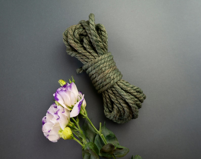 2 Green Shibari Rope / Jute Rope Shibari Etsy