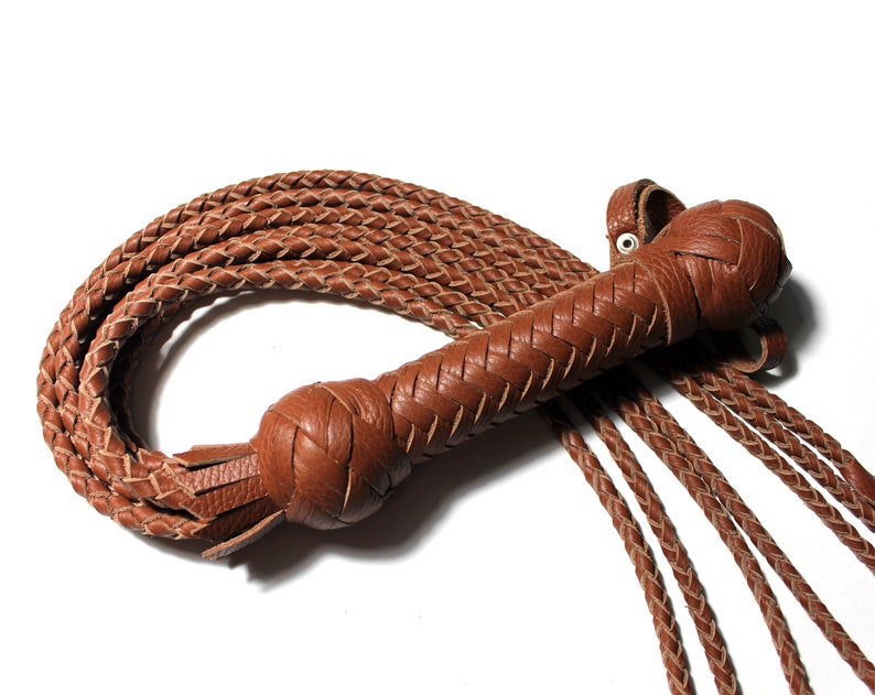 Leather Cat Flogger Whip / cat o nine adult toy cat o five Etsy
