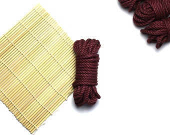 Raspberry Bondage Rope / Jute Rope / Shibari Rope