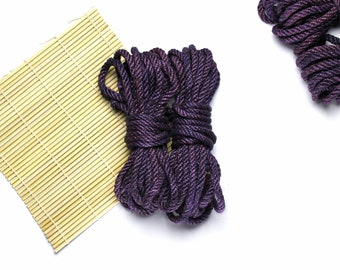 2 Shibari Rope Purple / Jute rope shibari / Bondage rope set