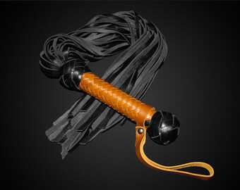 Leather flog for BDSM / Handmade leather flogger