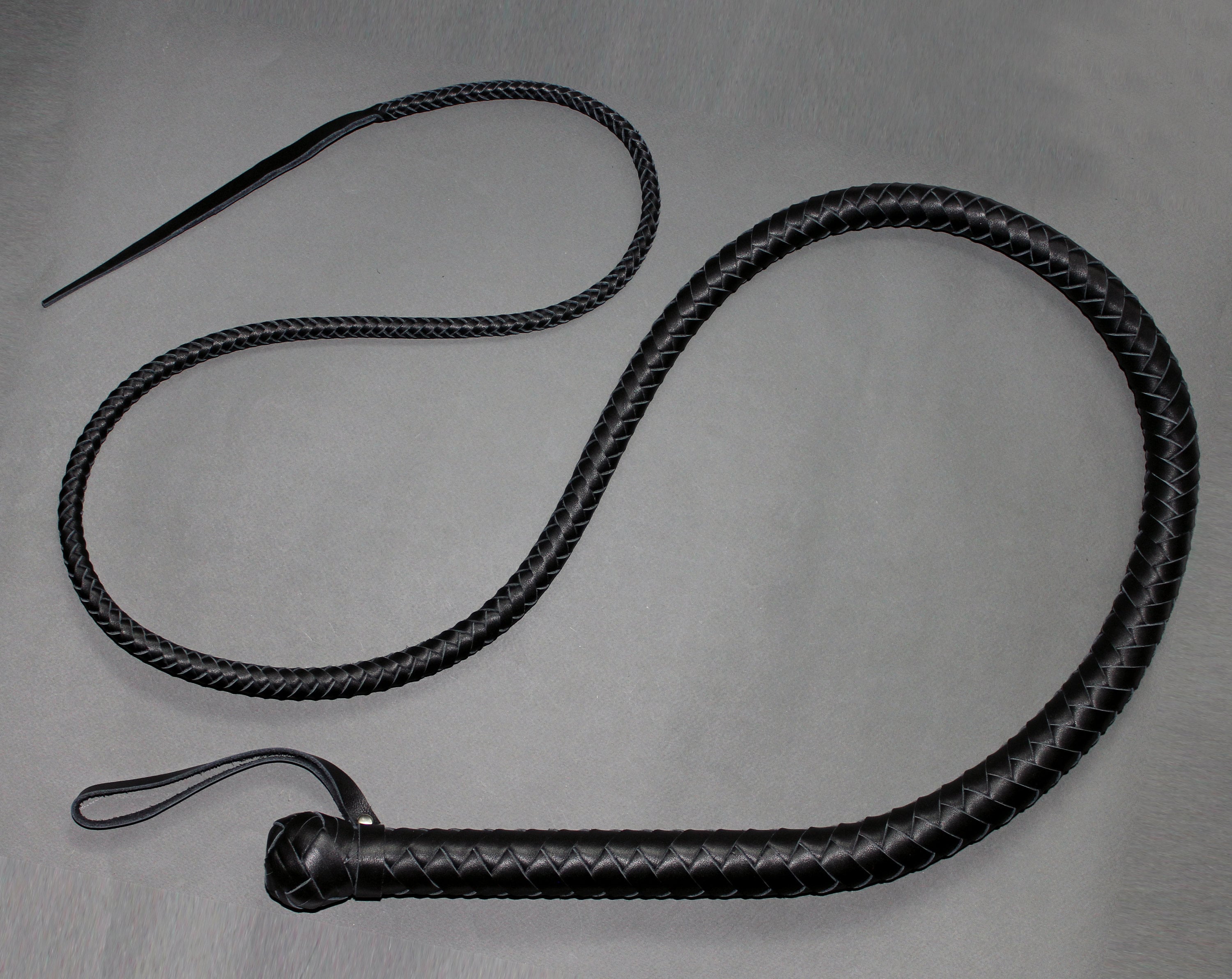 Leather Bull Whip / bullwhip bdsm signal single tail long whip Etsy