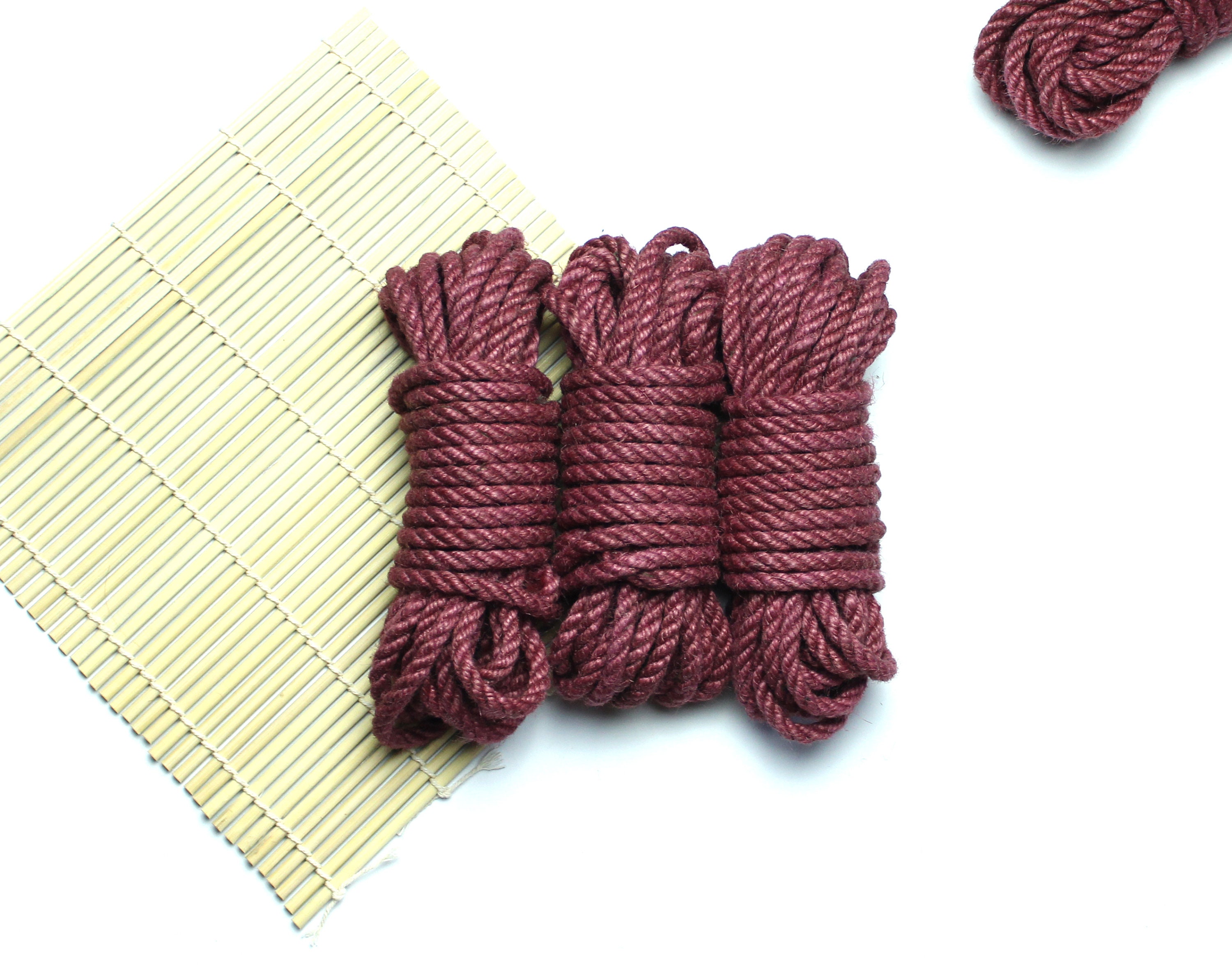 3 Jute Bondage Rope Set Etsy