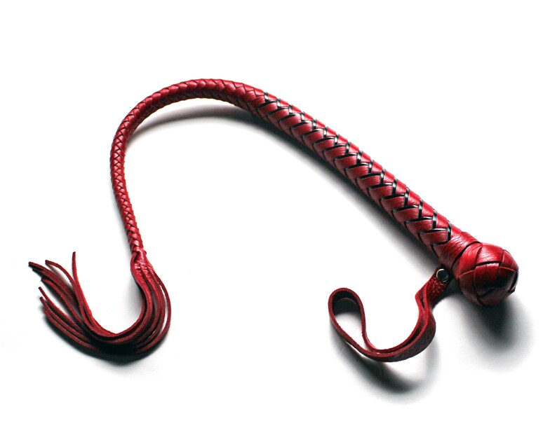 Leather Tassel Snake Whip with Weaving / snakewhip 50 shades Etsy