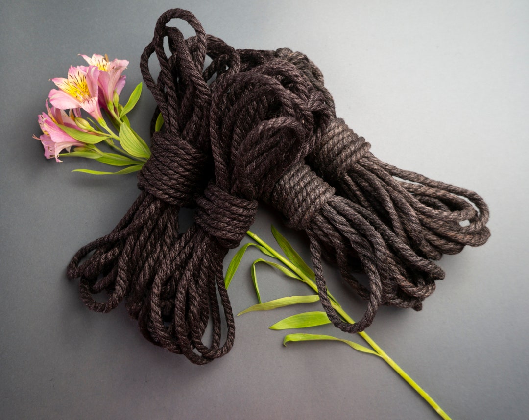 4 Black BDSM Ropes / Jute Rope for Shibari / Ropes for Shibari ...