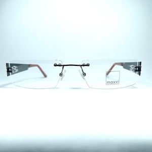 Lunettes de vue sans monture, Moxxi, ovales, carrées, alliage de titane, montures, New Old Stock, vintage audacieux, rare