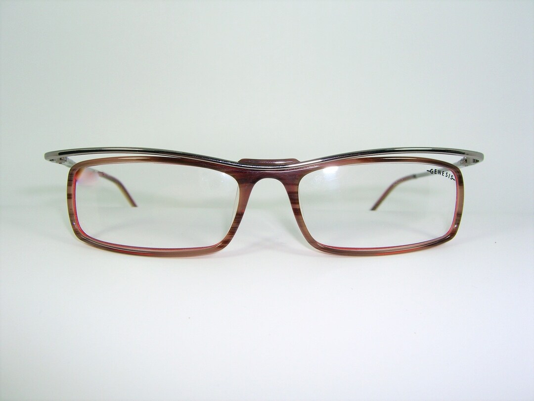 Genesis, Eyeglasses, Frames, Floaters, Titanium, Square, Oval, NOS