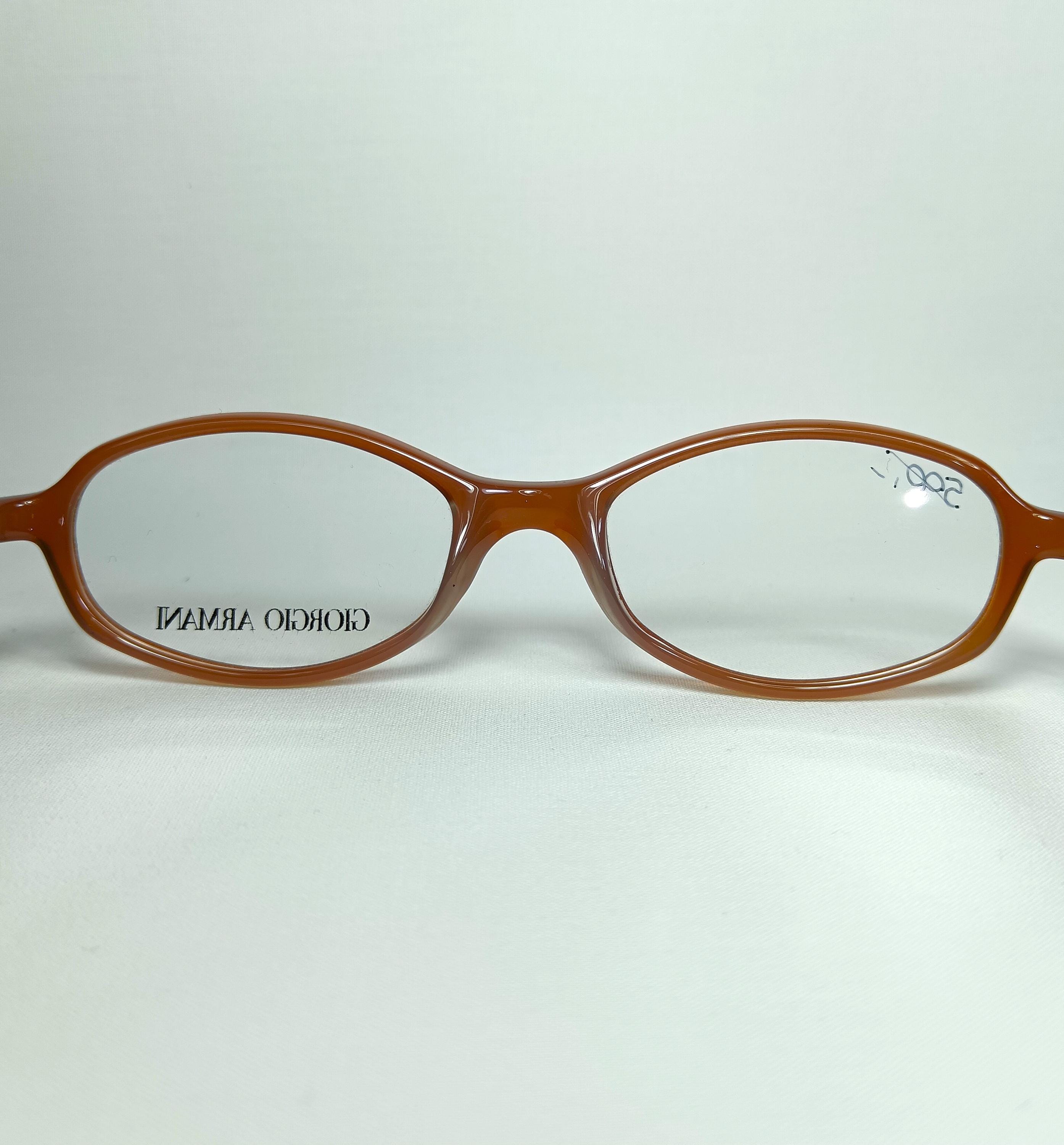 Vintage Armani Eyeglasses Unisex 51mm Brown 274-T Oval Titanium Italy NEW Y2K Emporio Armani 1997 Vintage Sunglasses Mens Womens Oval  main image 2