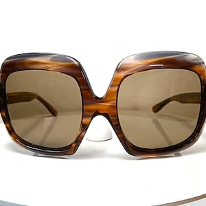 Lyxiga solglasögon rektangulära ASTOR Italien fyrkantiga överdimensionerade bild 1