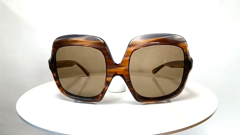 Lyxiga solglasögon rektangulära ASTOR Italien fyrkantiga överdimensionerade bild 1