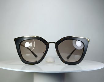 Luxury frames PRADA Italy cat eye butterfly scallop oval angular