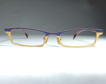 OXYS, lunettes, alliage de titane, ovale, carré, montures, New Old Stock, beau vintage, rare