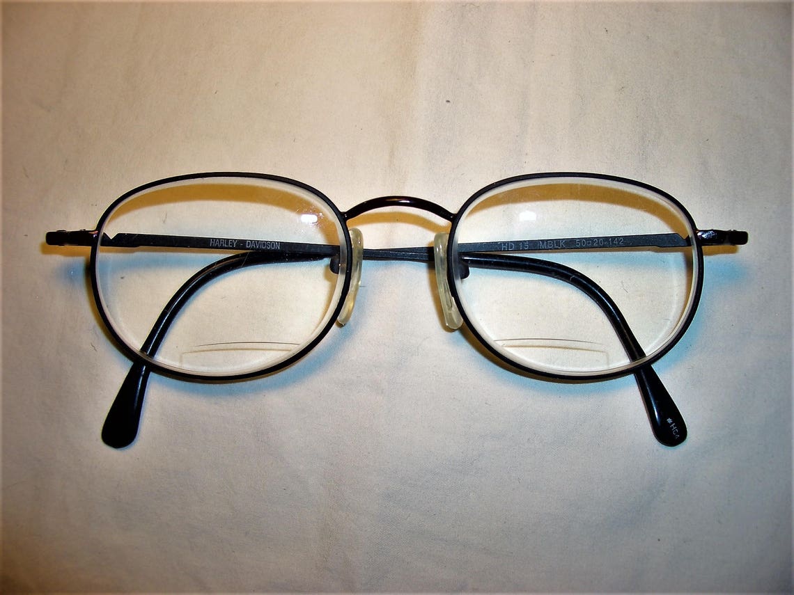 Harley Davidson Oval Eyeglasses Frames Men's Etsy