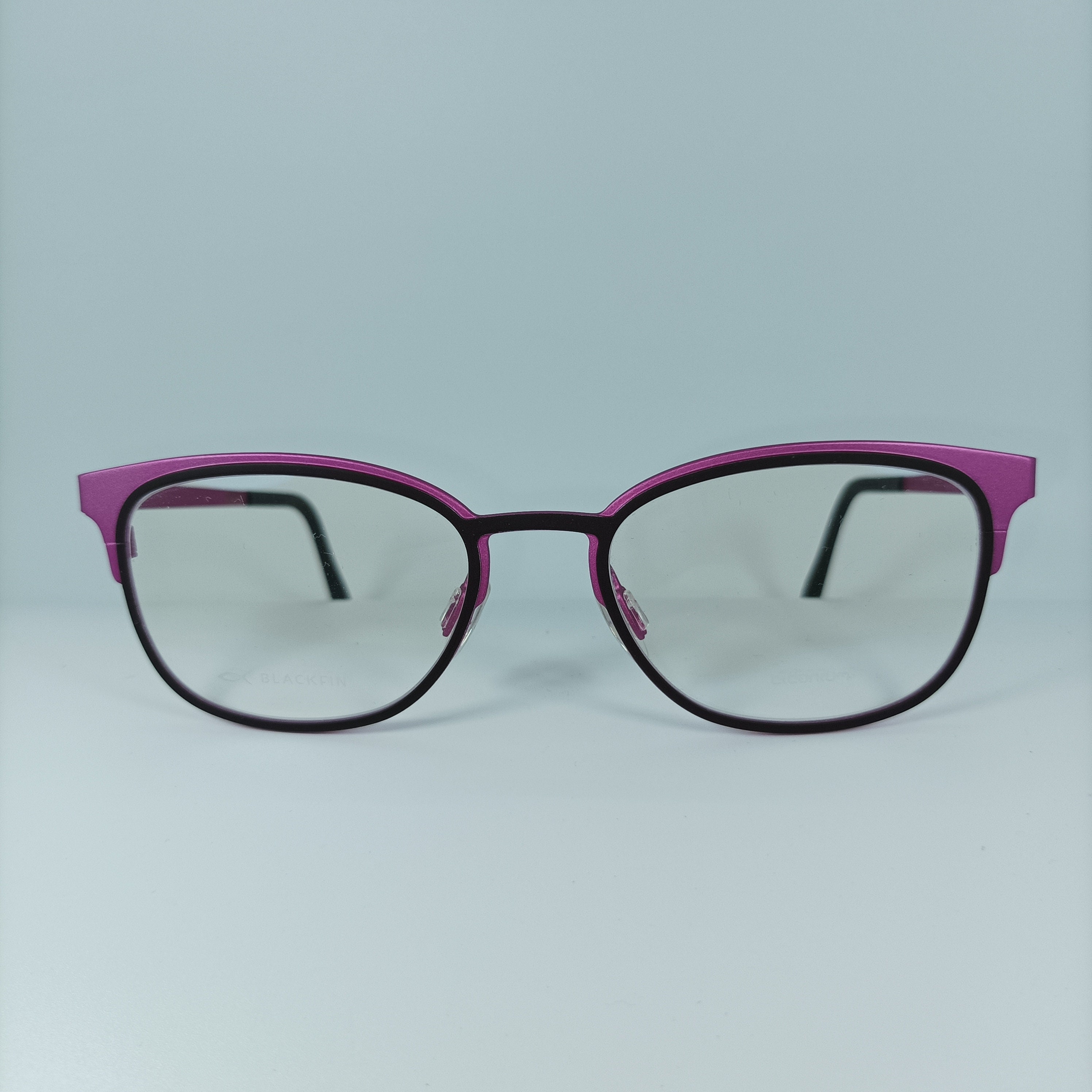Blackfin Cat Eye Eyeglasses, Fuchsia Titanium Frames, Italy  display picture 1
