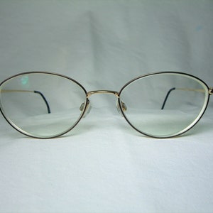 Charmant, eyeglasses, gold plated Titanium, oval, round, frames, women&#39;s, ultra-vintage