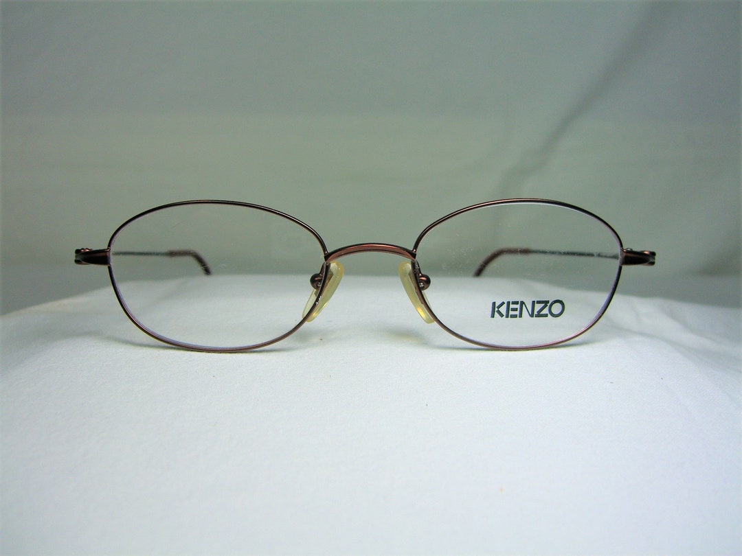 Kenzo, Eyeglases, Titanium, Frames, Oval, Men's, Women's, NOS, Super