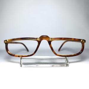 Eyeglasses, frames, TULLIO ABBATE, Acetate, square, oval, half moon, Grandpa style, Tortoise, New Old Stock, ultra vintage, very rare