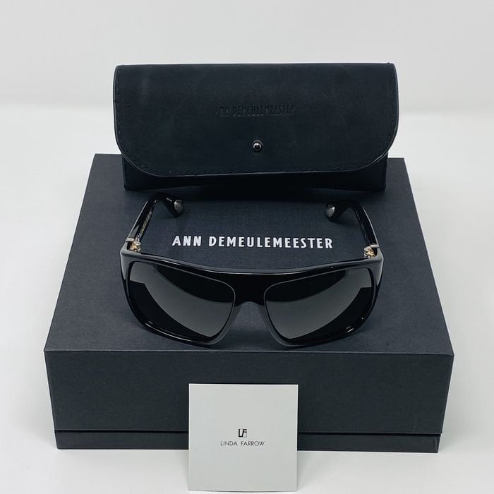 Linda Farrow Oversized Wayfarer Sunglasses, 925 Sterling Silver