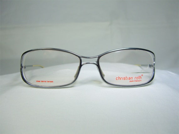 Christian Roth, Eyeglasses, Titanium, Half Rim, Oval, Square  display picture 3