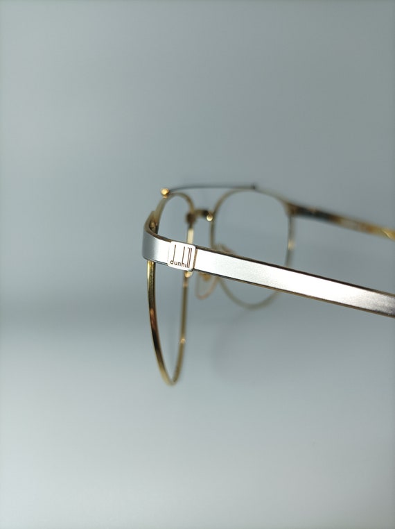 Alfred Dunhill, luxury eyeglasses, Aviator, Gold … - image 5