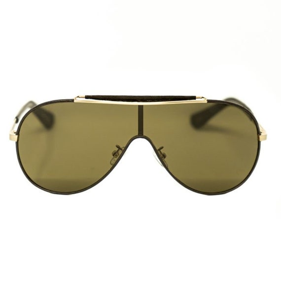 Linda Farrow, luxury sunglasses, Ultra Aviator Le… - image 1