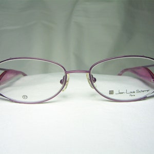 Jean Louis Scherrer, eyeglasses, Titanium, half rim, oval, frames, men&#39;s, women&#39;s, NOS, super vintage, rare