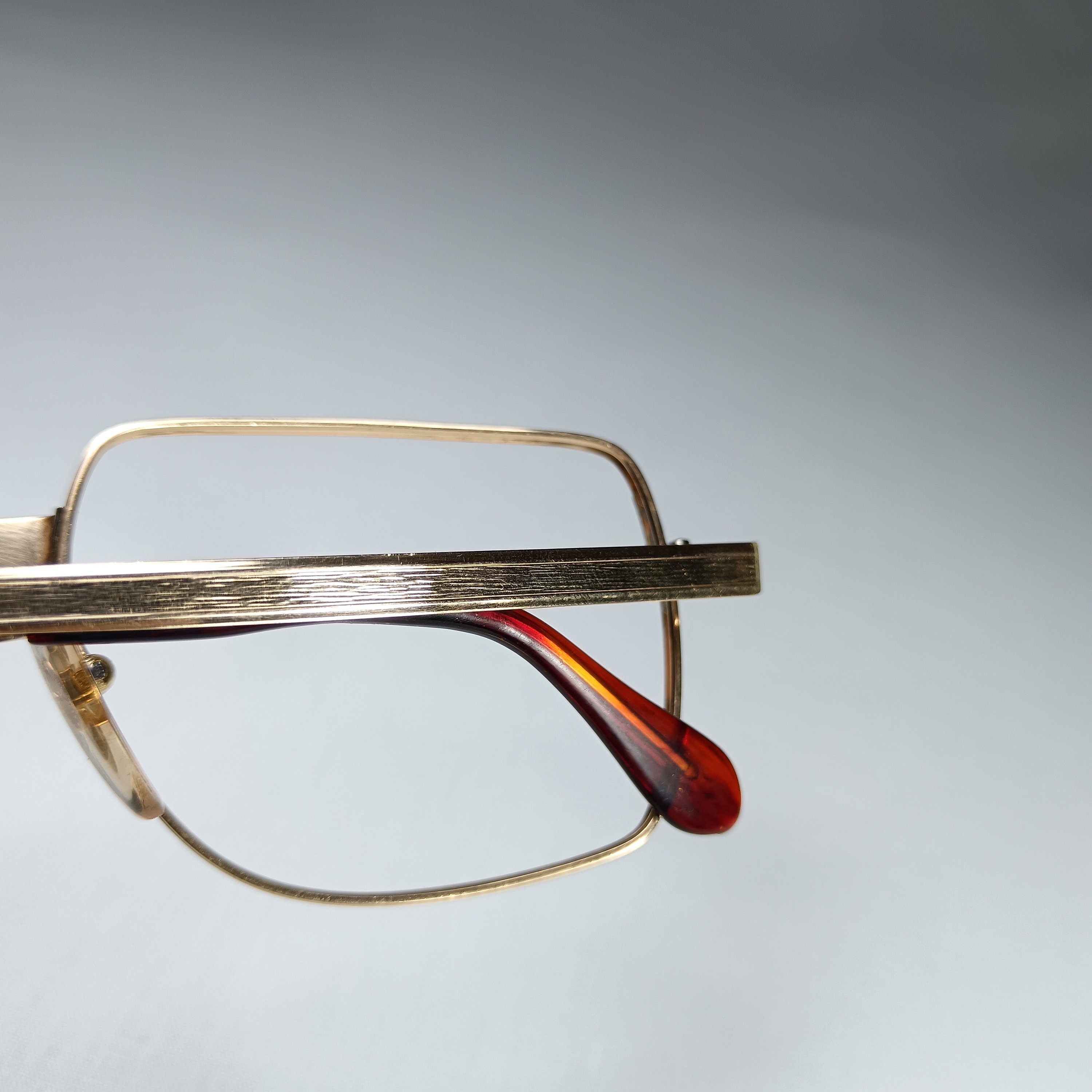 Amor France Gold Filled Eyeglasses, Square Aviator Frames - Etsy