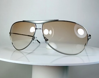 GIORGIO ARMANI Aviator Sunglasses: Titanium Alloy Frames Iconic vintage