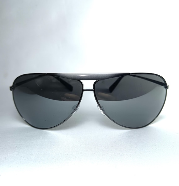 Giorgio Armani Aviator Sunglasses: Titanium Alloy Frames, Semi