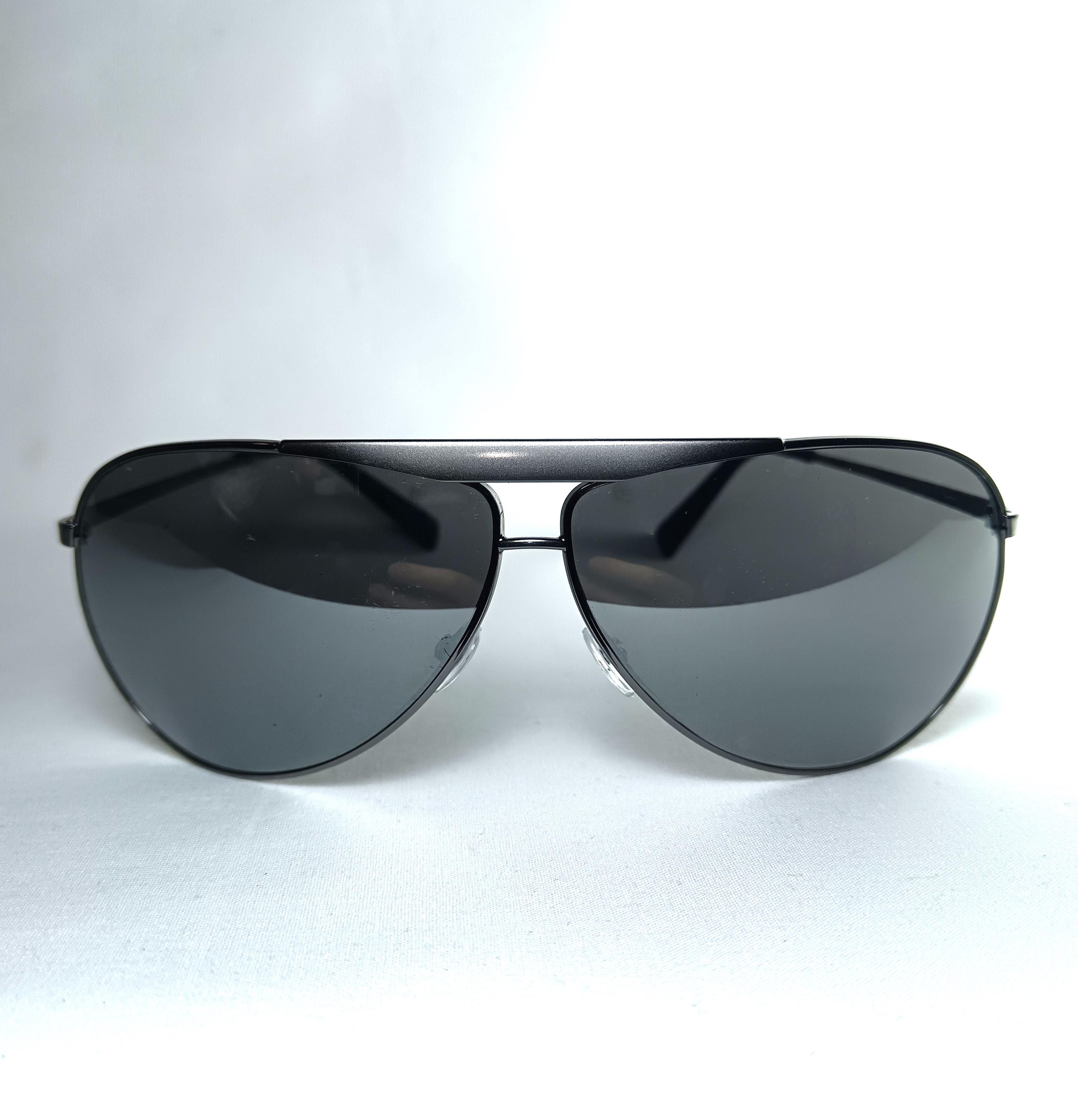 Giorgio Armani Aviator Sunglasses: Titanium Alloy Frames, Semi