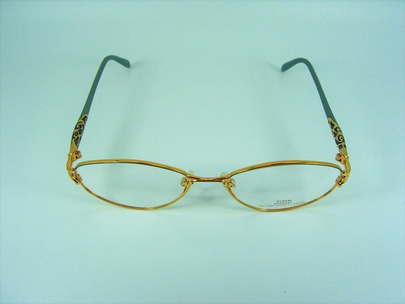 Neostyle, eyeglasses, half rim, Gold plated Titan… - image 2