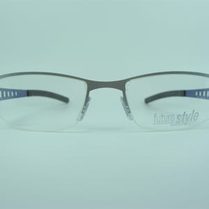 Future Style, luxury eyeglasses, half rim, square, frames, men's, women's, NOS, ultra vintage, rare
