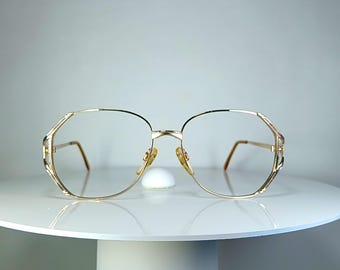 Mila Schon Brille vergoldet Scallop New Old Stock