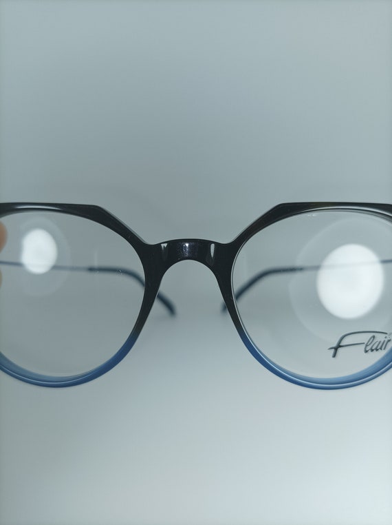 Flair, eyeglasses, crown panto, round,  frames, N… - image 2