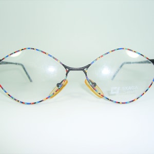 Skaga, eyeglasses, diamond, square,  oval, frames, NOS, hyper vintage, very rare