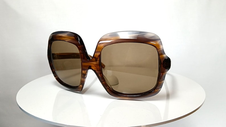 Lyxiga solglasögon rektangulära ASTOR Italien fyrkantiga överdimensionerade bild 2