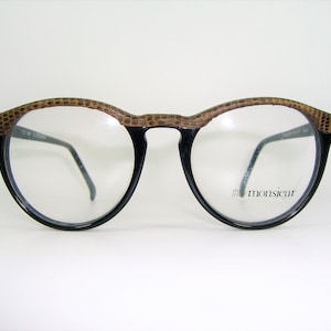 Monsieur, eyeglasses, panto, round, oval, frames, men&#39;s, women&#39;s, hyper vintage, NOS, ultra rare