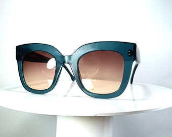 Eyeglasses NORA Cat Eye Scallop Oversized Italian Acetate Frames Hyper vintage