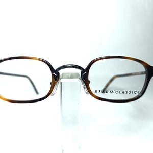 Eyeglasses, Braun Classics, Titanium, Acetate, oval, square, tortoise, New Old Stock, ultra vintage