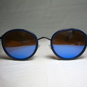 Matt Black, sunglasses, round, panto, oval,  women&#39;s, men&#39;s, unisex, hyper vintage, NOS