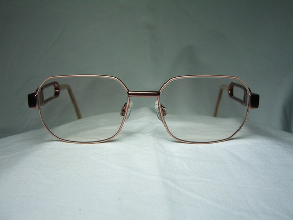 Red or Dead, eyeglasses, heptagonal, oval, rose g… - image 1