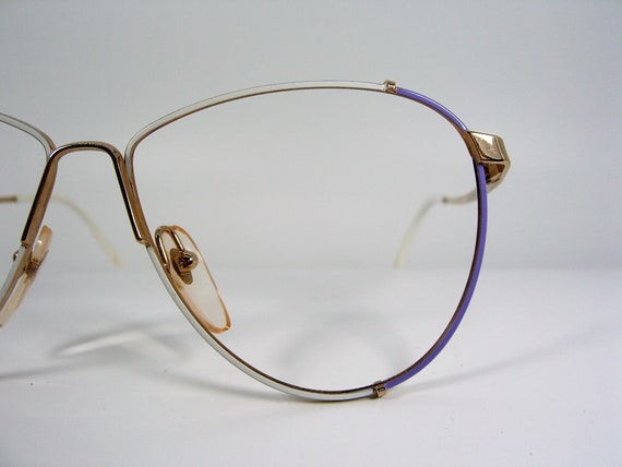 Prestige, eyeglasses, Gold plated, Aviator, Scall… - image 3
