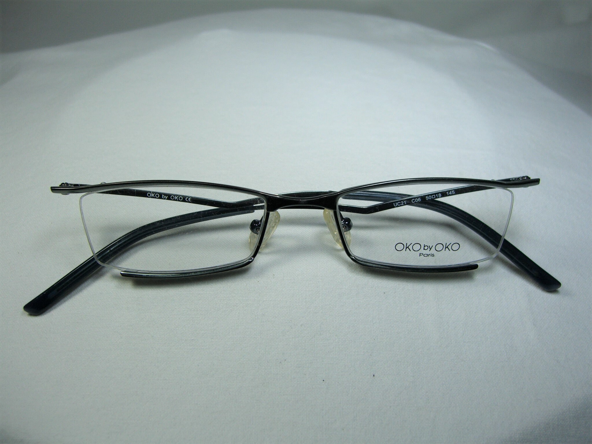人文 OKO Oko by Oko, Eyeglasses, Half Rim, Frames, Square, Oval
