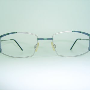 Yabi, eyeglasses, Titanium, square, oval, frames, NOS, ultra vintage, rare