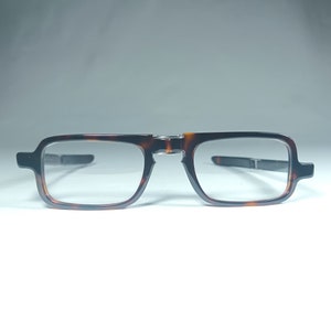 Eye Respect, luxury eyeglasses, foldable, square, oval, frames, New Old Stock, hyper vintage, rare