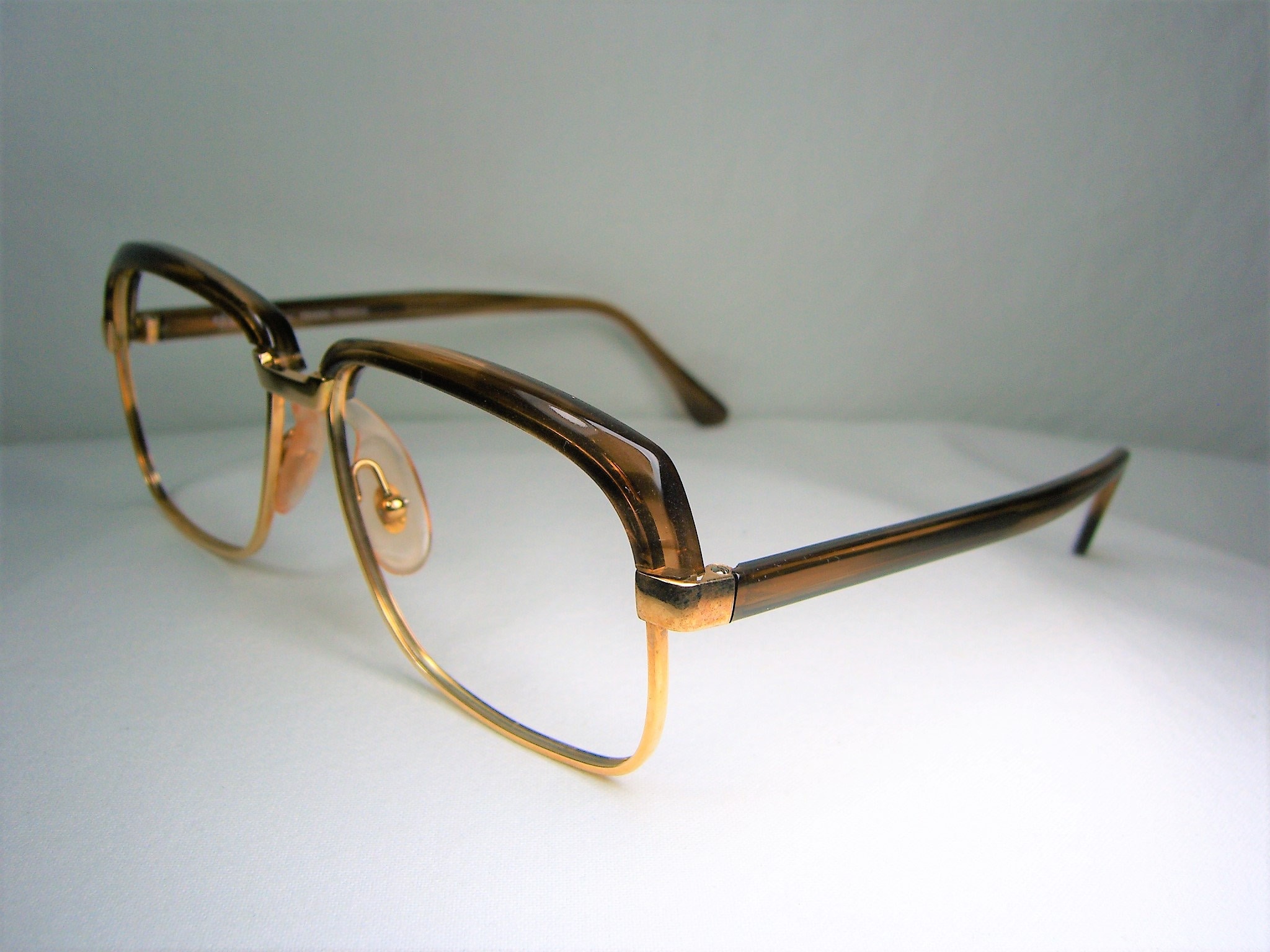 ヴィンテージ ブリス パリ ゴールドフィルド 眼鏡フレーム スクエア 