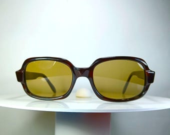 Luxury sunglasses SBF Germany chunky square oval Fellini vintage New Old Stock rare