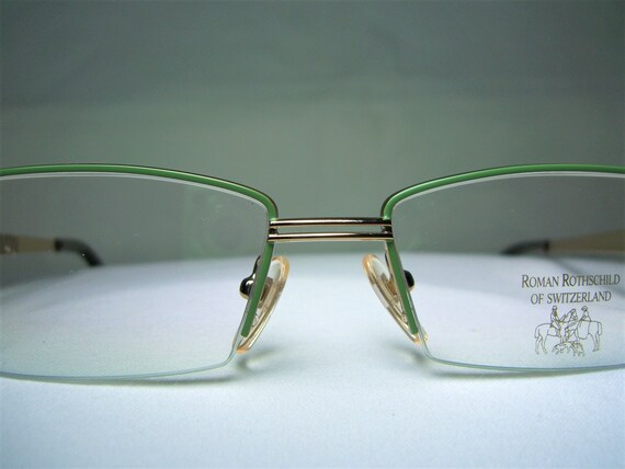 Roman Rothschild, luxury eyeglasses, Gold plated … - image 2